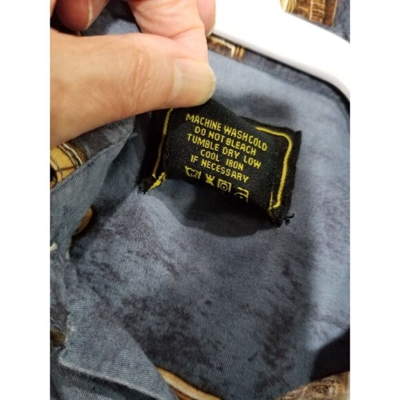 Work n' Sport Short Sleeve Button Down Shirt Classic American Muscle Cars Size L - Picture 4 of 7